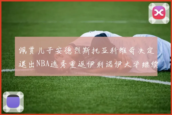 佩贾儿子安德烈斯托亚科维奇决定退出NBA选秀重返伊利诺伊大学继续学业